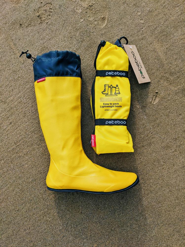 Pokeboo Adult Barefoot Yellow Wellies | Happy Little Soles