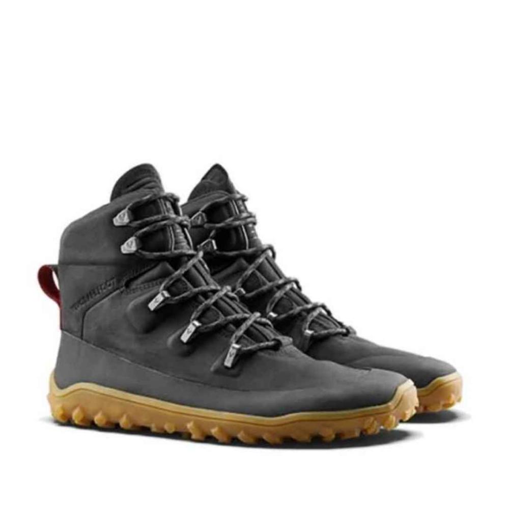 Vivobarefoot Men's Tracker Leather AT Obsidian | Happy Little Soles UK