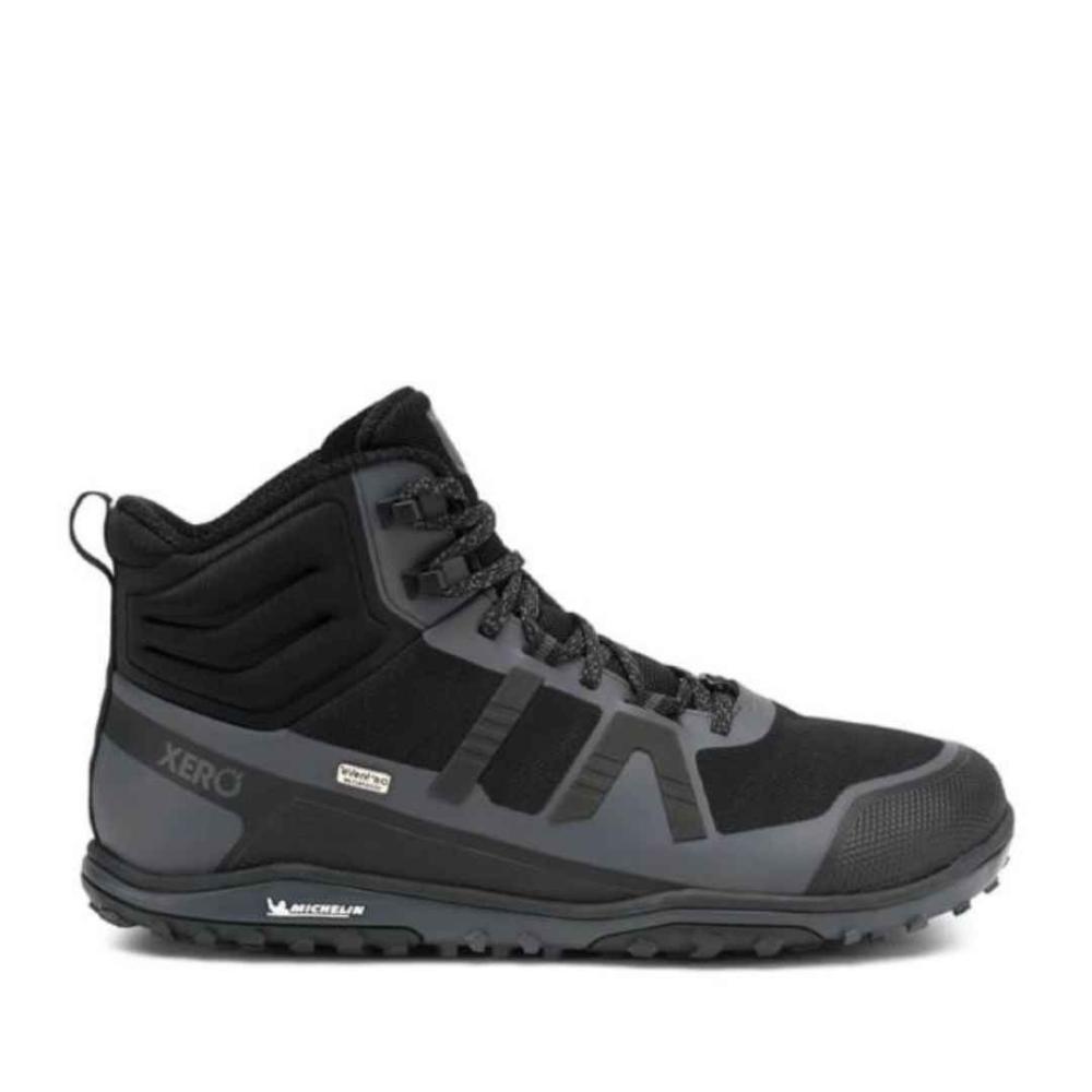 Xero Men's Scrambler Mid II Waterproof Walking Boot in Asphalt | Happy Little Soles UK