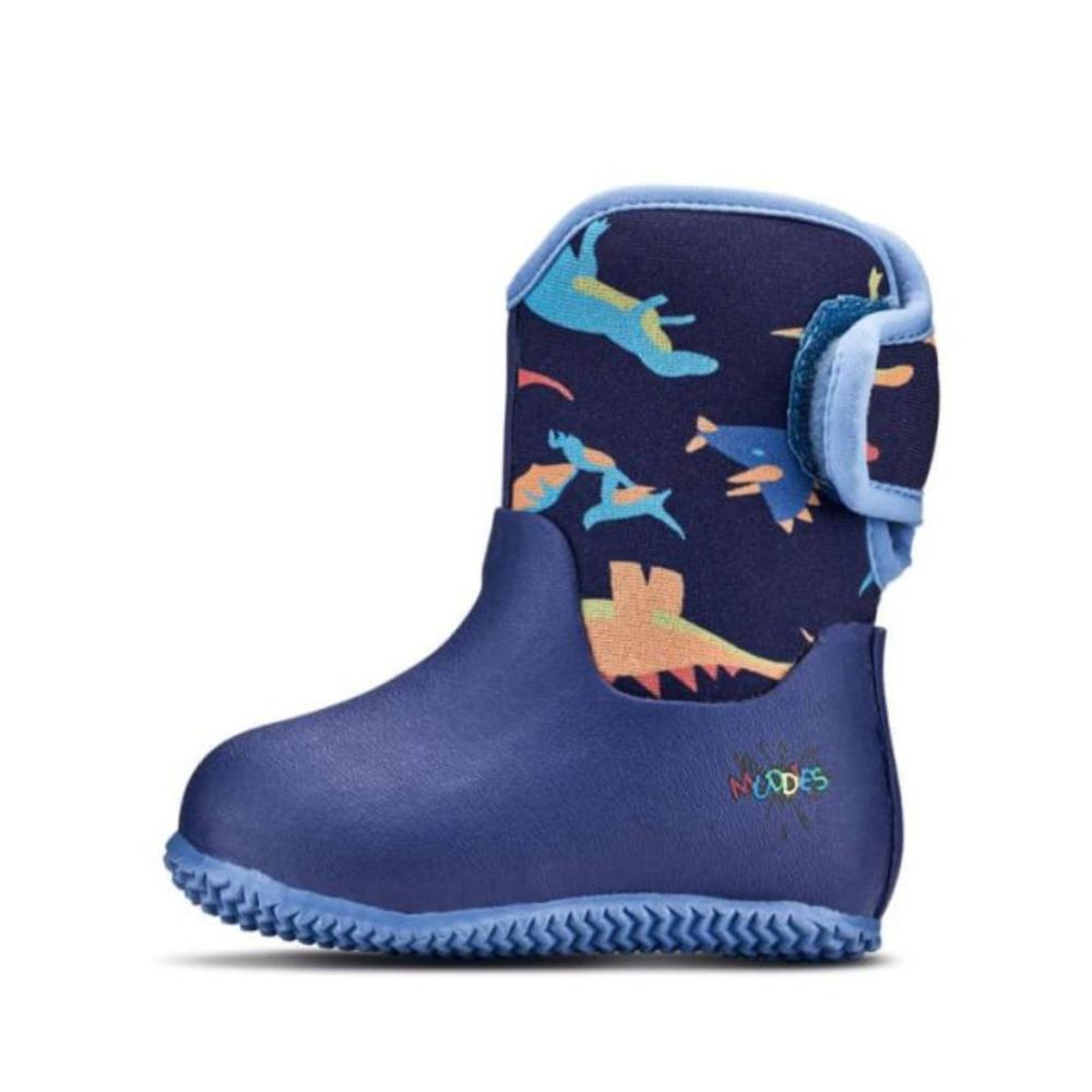 Muddies Waterproof Boots In Dinosaur Blue | Happy Little Soles