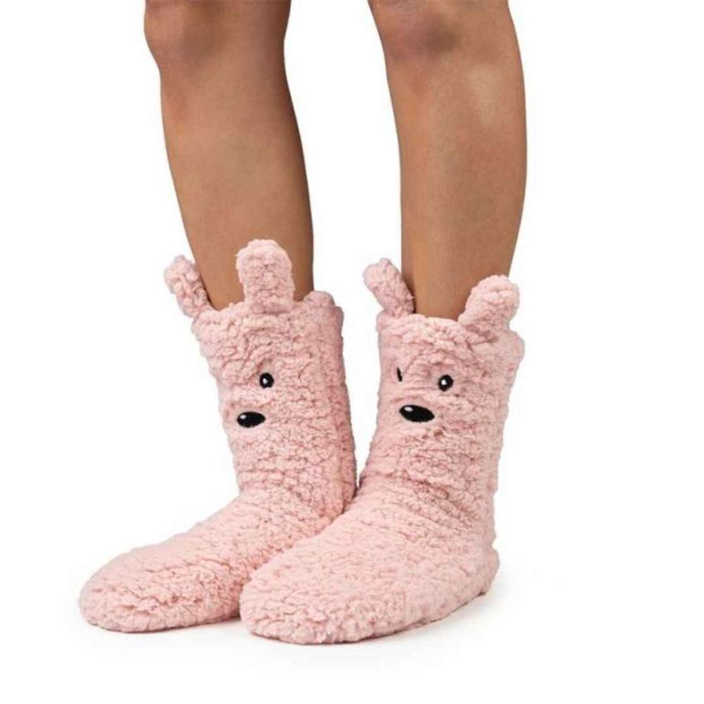 Cozy Sole Adult and Kids Slipper Socks Blush | Happy Little Soles UK