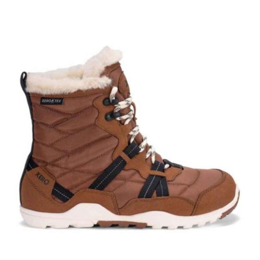 Xero Ladies Barefoot Alpine Boots Brown | Happy Little Soles UK