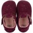 Tikki Kids Pouf Shoes Wine Suede