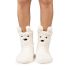 Cozy Sole Adult and Kids Slipper Socks Snow