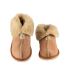 Zeazoo Ladies Sheepskin Dolly Slippers Chestnut