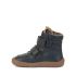 Froddo Barefoot Waterproof Winter Boots Dark Blue Leather