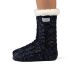 Cozy Sole Women's Cable Knit Slipper Socks Navy