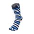 ToeToe Essential Mid-Calf Toe Socks Striped Denim