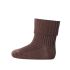 MP Denmark Wool Rib Socks Brown Sienna