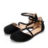 Shapen Orchid Sandals Black Suede