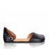 Shapen Poppy Sandals Black