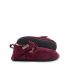 Tikki Kids Pouf Shoes Wine Suede