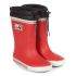 Spotty Otter Forest Leader Fleece Lined Wellies Red