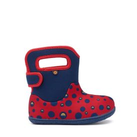 Spotty Otter Forest Leader Navy Fleece Lined Wellies