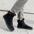 Shapen Fluffy Boots Black