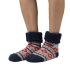 Cozy Sole Women's Navy Jacquard Socks