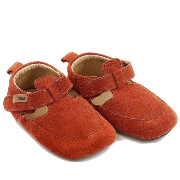 Tikki Kids Pouf Shoes Mandarin Suede | Happy Little Soles