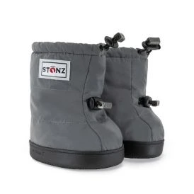 Stonz Puffer Booties Reflective Silver Happy Little Soles